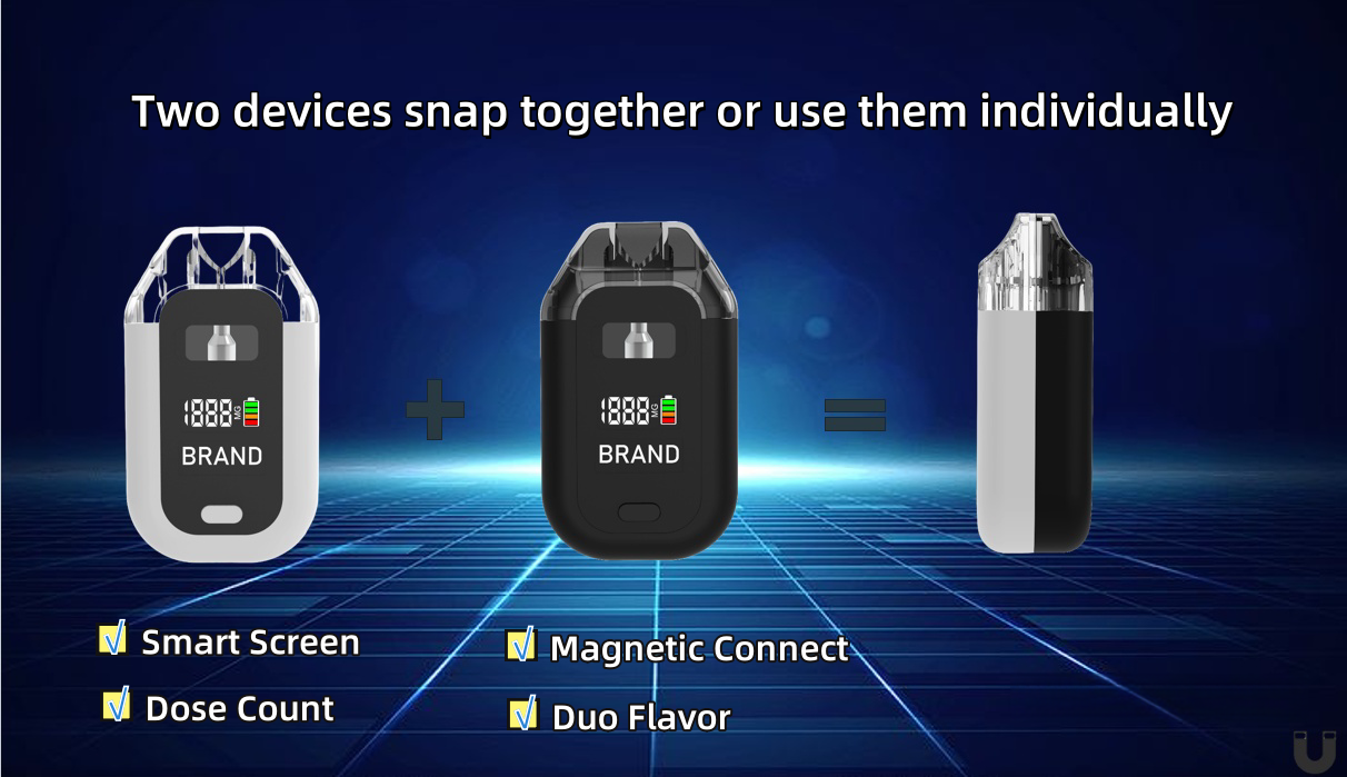 1g 1g Dual Chamber Disposable With Smart Screen 1g 1g Dual Chamber Disposable With Smart Screen